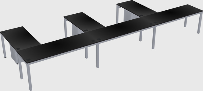 L-shaped desk