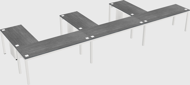 L-shaped desk