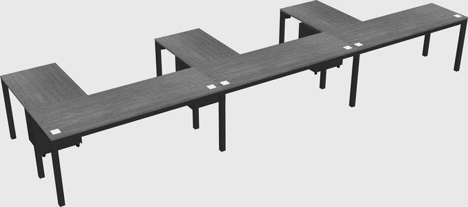 L-shaped desk