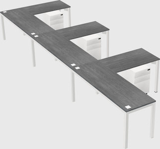 L-shaped desk