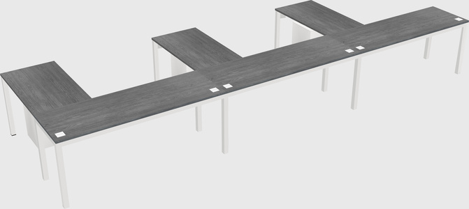 L-shaped desk
