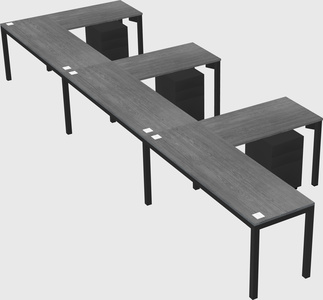 L-shaped desk
