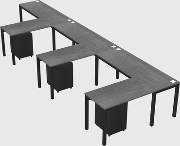 L-shaped desk