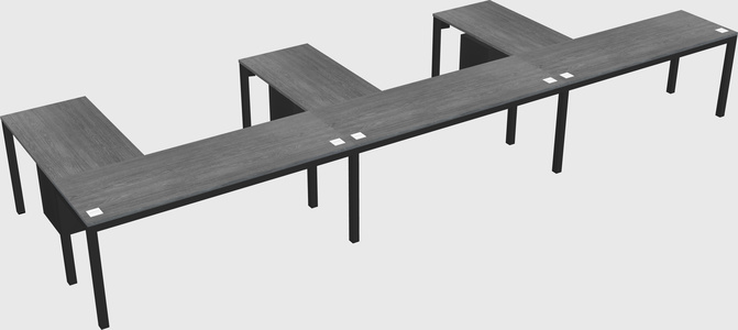 L-shaped desk