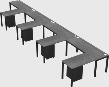 L-shaped desk