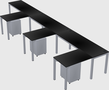 L-shaped desk
