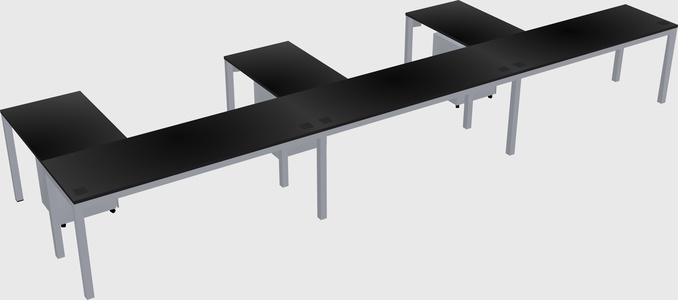 L-shaped desk