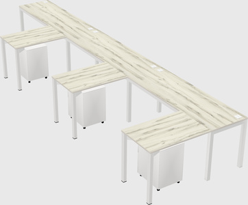 L-shaped desk