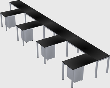 L-shaped desk