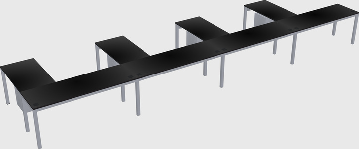 L-shaped desk