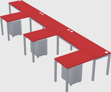 L-shaped desk