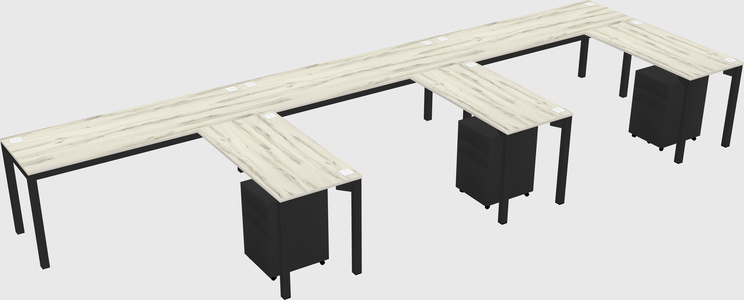 L-shaped desk