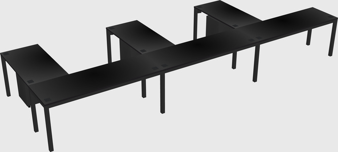 L-shaped desk