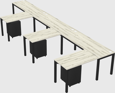 L-shaped desk