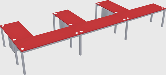 L-shaped desk