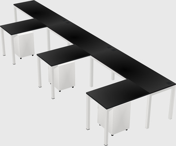 L-shaped desk