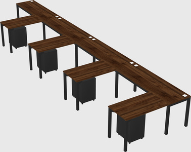 L-shaped desk