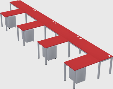 L-shaped desk
