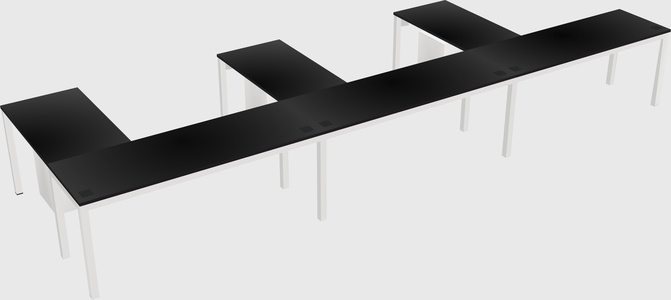 L-shaped desk