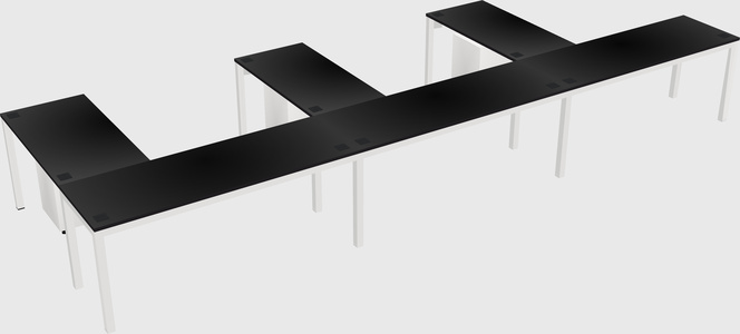 L-shaped desk
