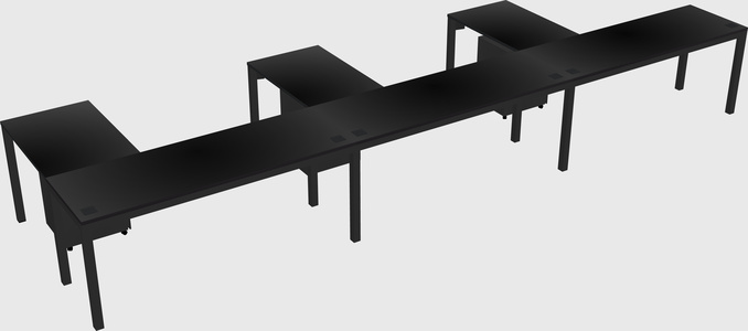 L-shaped desk