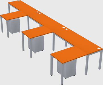 L-shaped desk