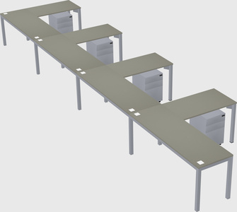 L-shaped desk