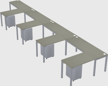 L-shaped desk