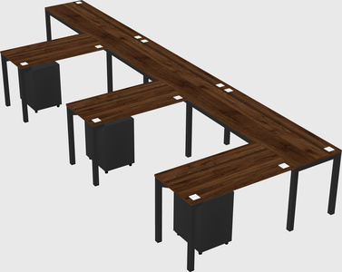 L-shaped desk