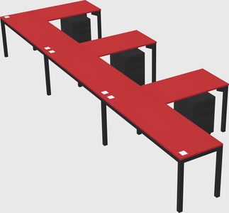 L-shaped desk