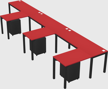 L-shaped desk