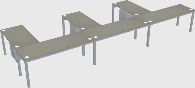 L-shaped desk