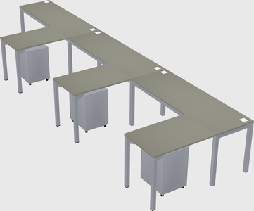 L-shaped desk