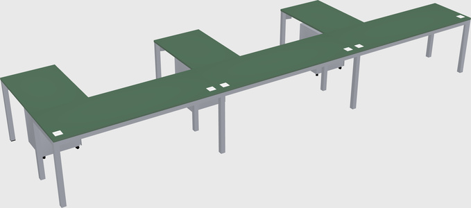 L-shaped desk
