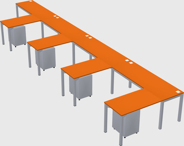 L-shaped desk