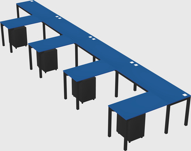 L-shaped desk