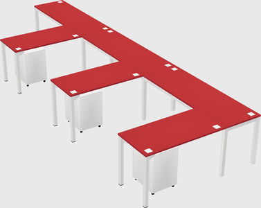 L-shaped desk