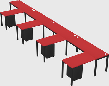 L-shaped desk