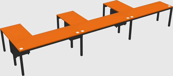 L-shaped desk