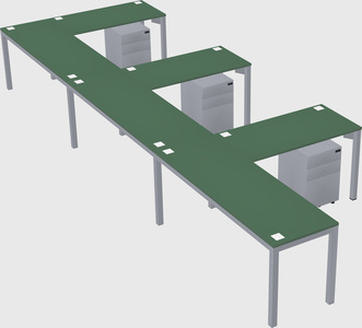 L-shaped desk
