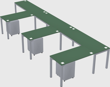 L-shaped desk