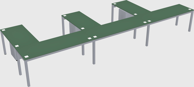 L-shaped desk