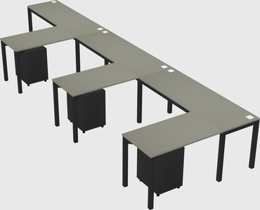 L-shaped desk