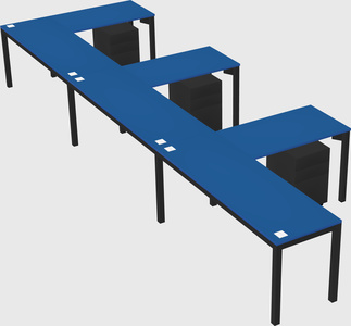 L-shaped desk