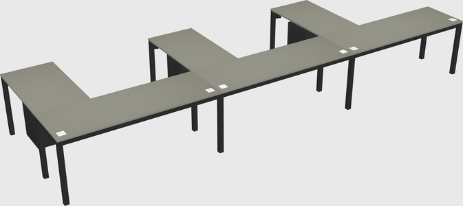 L-shaped desk