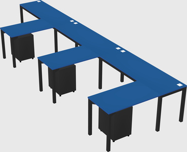 L-shaped desk