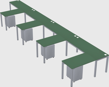 L-shaped desk