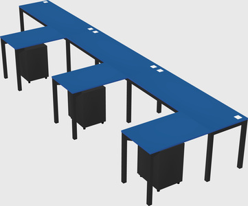 L-shaped desk