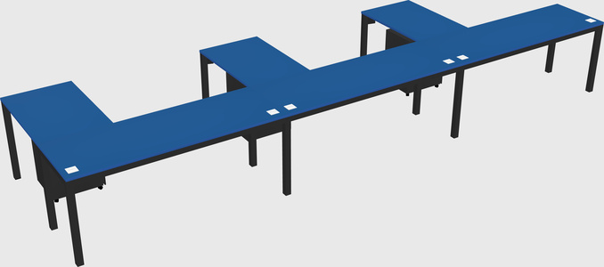 L-shaped desk