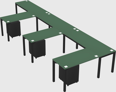 L-shaped desk